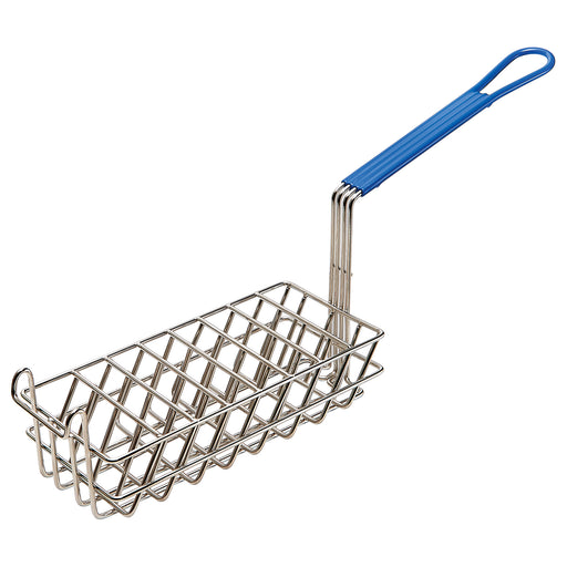 Cutlet Fry Basket, 8 Slots, Blue Handle (10 Each)-cityfoodequipment.com
