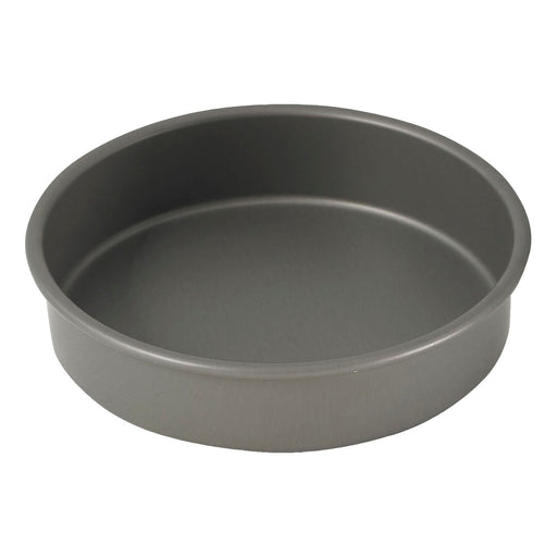 8" Round Cake Pan, Anodized Alu, 2"H (6 Each)-cityfoodequipment.com