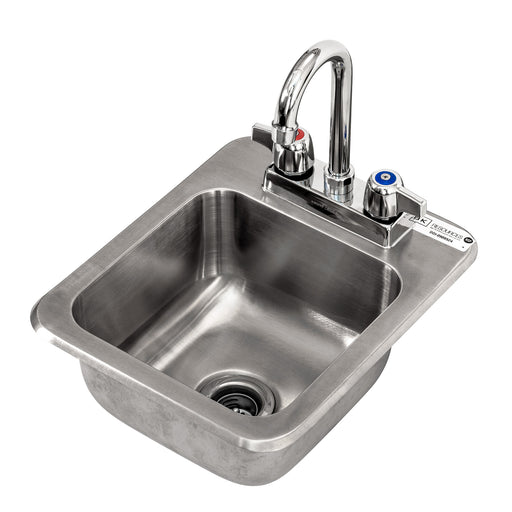 1 Compartment Drop-In Sink 9" x 9" x 5" D Bowl w/ Faucet-cityfoodequipment.com