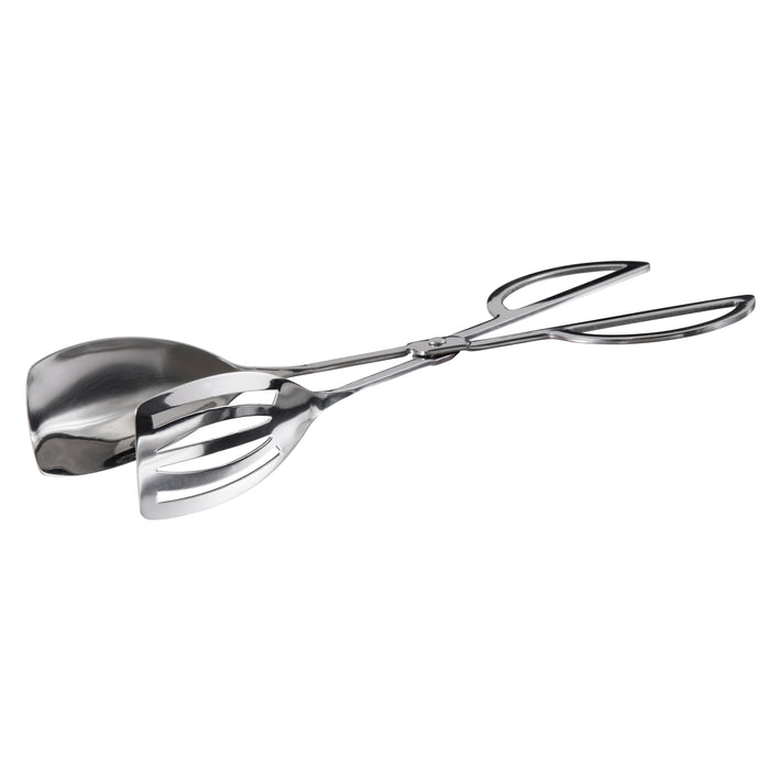 10" Salad Tong, Spoon/Spatula Scissor Style, S/S (12 Each)-cityfoodequipment.com