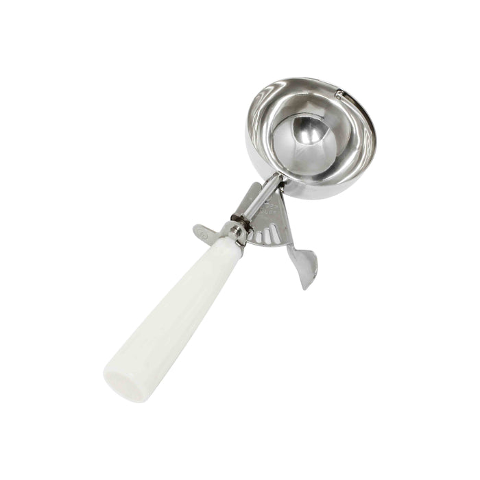 5 1/3 OZ ICE CREAM DISHER, WHITE LOT OF 1 (Ea)-cityfoodequipment.com