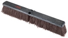 Floor Sweep Head (Only), 24"L Foam Block, Brown Bristles, Coarse/Heavy Sweep (12 Each)-cityfoodequipment.com
