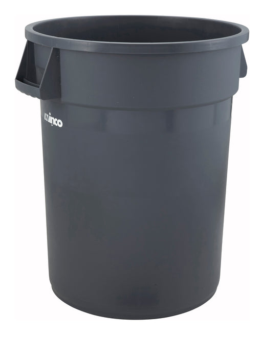 44gal Round Trash Can, Gray (1 Each)-cityfoodequipment.com