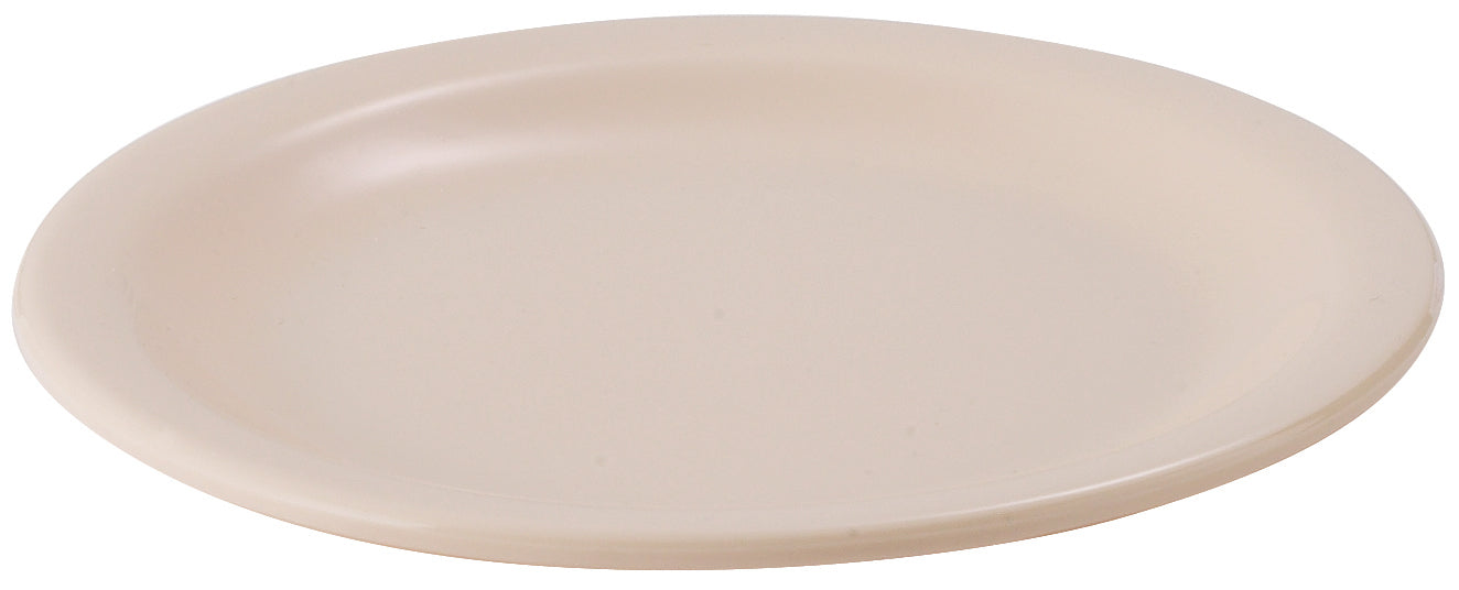 6-3/8" Melamine Round Plates, Tan (4 Dozen)-cityfoodequipment.com