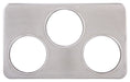 Adaptor Plate, Three 6-3/8" Holes, S/S (5 Each)-cityfoodequipment.com
