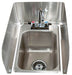 Removable 3-Sided Splash for 10"x14" Sinks-cityfoodequipment.com