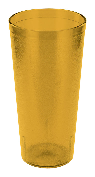 20oz Pebbled Tumblers, Amber (2 Dozen)-cityfoodequipment.com