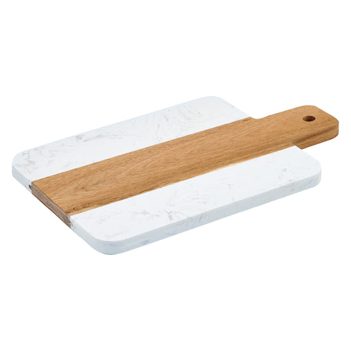 Marble and Wood Serving Board, 11-1/4" x 7" (6 Each)-cityfoodequipment.com