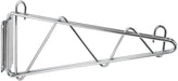 Shelving Wall Mount Brackets, Chrome Plated, 14"W, 1 Pair (2 Pair)-cityfoodequipment.com