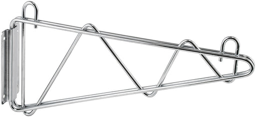 Shelving Wall Mount Brackets, Chrome Plated, 14"W, 1 Pair (2 Pair)-cityfoodequipment.com