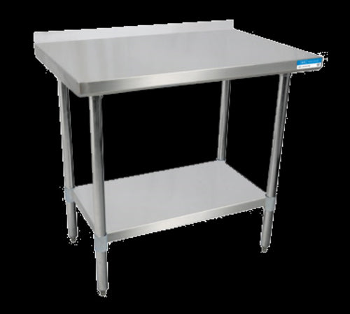 Work Table, 48"W x 24"D, 18/430 stainless steel top,-cityfoodequipment.com