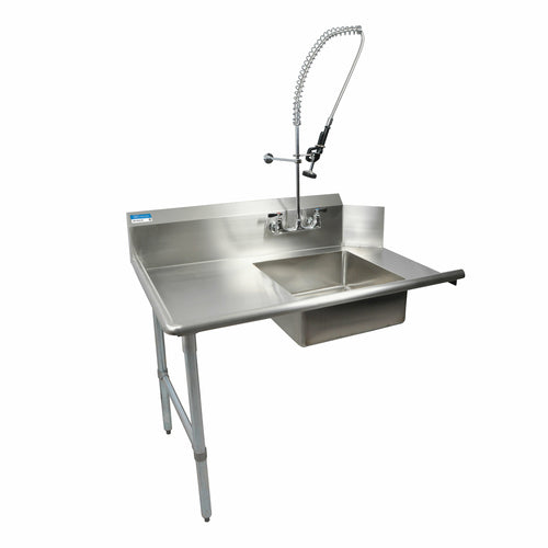 48" Left Side Soiled Dish Table Pre-Rinse Bundle-cityfoodequipment.com