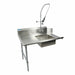 48" Left Side Soiled Dish Table Pre-Rinse Bundle-cityfoodequipment.com