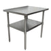 18 Stainless Steel Guage Work Table w/Galvanized Undershelf 36"Wx30"D-cityfoodequipment.com