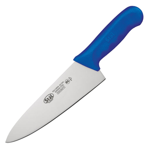 8" Cook's Knife, Blue PP Hdl (6 Each)-cityfoodequipment.com