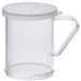 10oz Dredge with Clear Snap-on Lid, Large Hole (12 Set)-cityfoodequipment.com