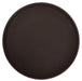 11" Easy Hold Rubber Lined Tray, Brown, Round (6 Each)-cityfoodequipment.com