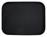 14" x 18" Easy Hold Rubber Lined Tray, Black, Rectangular (6 Each)-cityfoodequipment.com