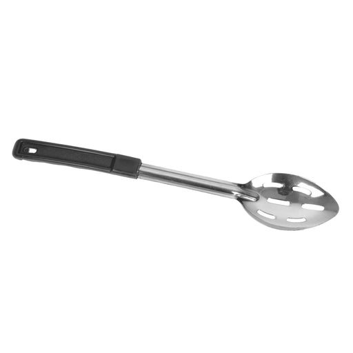 Thunder Group SLPBA112 11" Slotted Basting Spoon w/ Black Bakelite Handle, Stainless - 12, (each)-cityfoodequipment.com