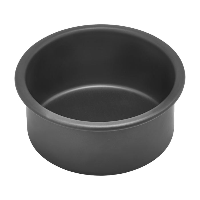4" Round Cake Pan, Anodized Alu, 2"H (6 Each)-cityfoodequipment.com