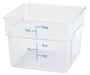 12qt Square Storage Container, Clear, PC (12 Each)-cityfoodequipment.com