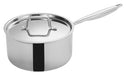 4.5qt Triply S/S Sauce Pan w/ Cover (4 Set)-cityfoodequipment.com