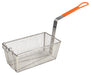 Fry Basket, 12-1/8" x 6-1/2" x 5-3/8", 10" Orange Handle (6 Each)-cityfoodequipment.com