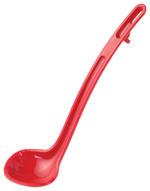 8-1/2" Ladle, 3/4oz, Red, PC, Curve (12 Each)-cityfoodequipment.com