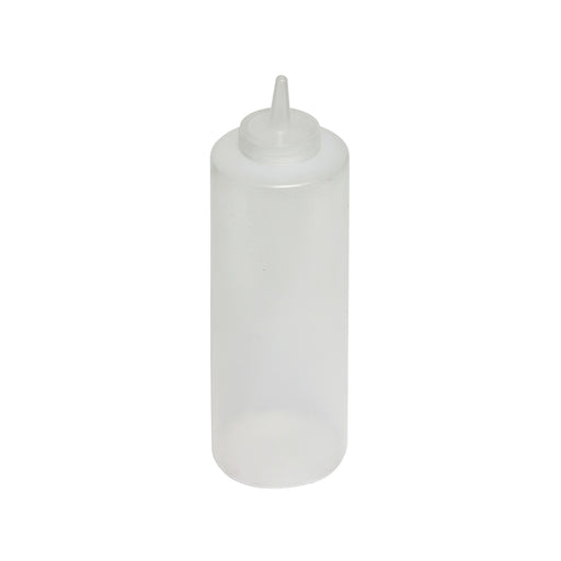Thunder Group PLTHSB024C 24 oz Plastic Squeeze Bottle, Clear - 3, (dozen)-cityfoodequipment.com