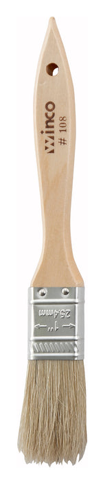 Pastry Brush, Boar Bristle, 1" Wide (12 Each)-cityfoodequipment.com