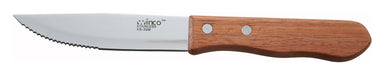 Jumbo Steak Knives, 5" Blade, Wooden Hdl, Pointed Tip (12 Dozen)-cityfoodequipment.com