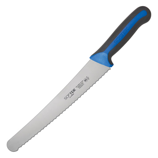 SofTek, 10" Wide Bread/Pastry Knife, Soft Grip Handle (6 Each)-cityfoodequipment.com