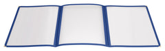 Menu Cover, Triple Fold, 9-1/2" x 12-1/8", Blue (25 Each)-cityfoodequipment.com