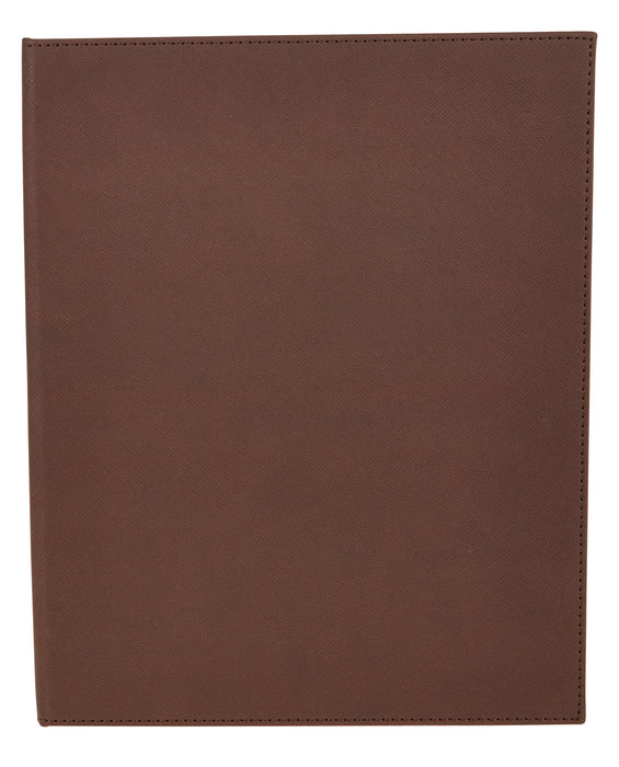Two-Views Menu Cover For 8-1/2 X 11" Inserts, Brown (10 Each)-cityfoodequipment.com