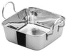 Mini Roasting Pan, 5-3/16"Sq, Stainless Steel (12 Each)-cityfoodequipment.com