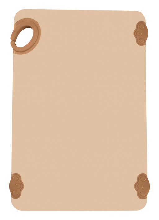 Cutting Board with Hook, 12" x 18" x 1/2", FULL COLOR Brown (6 Each)-cityfoodequipment.com