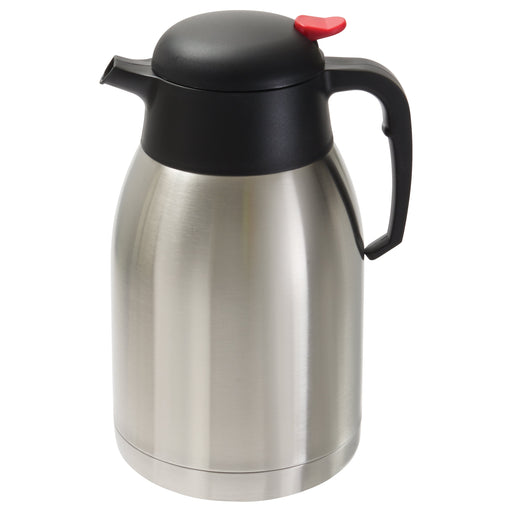 2L Carafe, Insulated, Push Button, S/S (8 Each)-cityfoodequipment.com