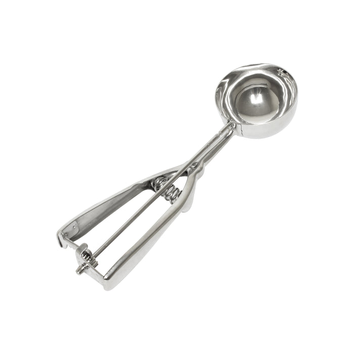 3 1/4 OZ, STAINLESS STEEL DISHER- AMBIDEXTROUS 2 1/2", 12 SCOOP LOT OF 1 (Ea)-cityfoodequipment.com