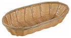 Poly Woven Baskets, Oval, 9" x 4-1/4" x 2", Natural (12 Dozen)-cityfoodequipment.com