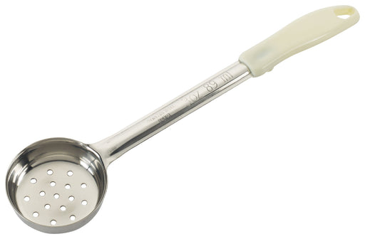 3oz Perf Food Portioner, One-piece, Ivory, S/S (12 Each)-cityfoodequipment.com