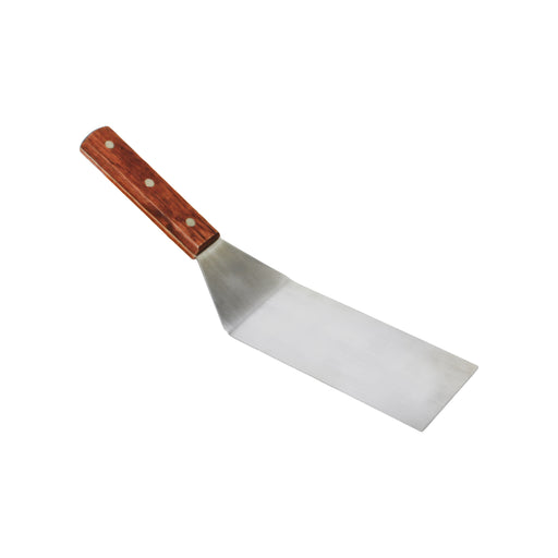 Thunder Group SLTWBT075 12 1/2" Turner w/ Wood Handle, Stainless Steel - 12, (each)-cityfoodequipment.com
