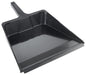 Large Dust Pan, 16" x 18" x 5-1/4", Plastic, Black (12 Each)-cityfoodequipment.com