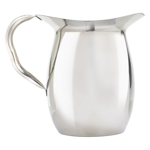 3qt Bell Pitcher w/Ice Catcher, S/S (12 Each)-cityfoodequipment.com