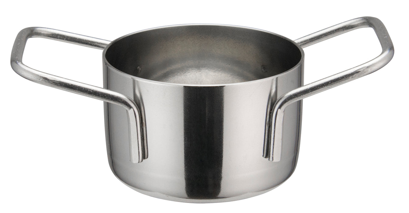 Mini Casserole, 2-3/4"Dia x 1-3/4"H, Stainless Steel (12 Each)-cityfoodequipment.com