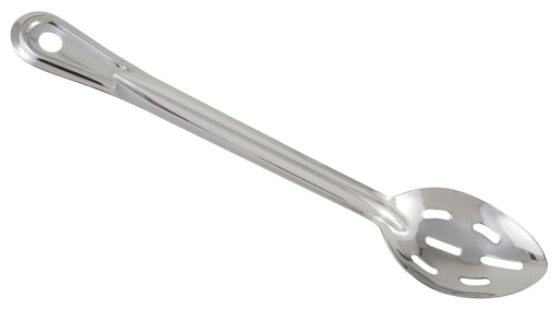 Winco Prime One-piece S/S 11" Slotted Basting Spoon, NSF (12 Each)-cityfoodequipment.com