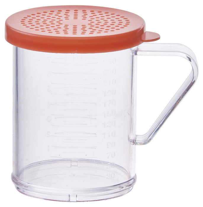 10oz Dredge with Rose Snap-on Lid, PC (12 Set)-cityfoodequipment.com