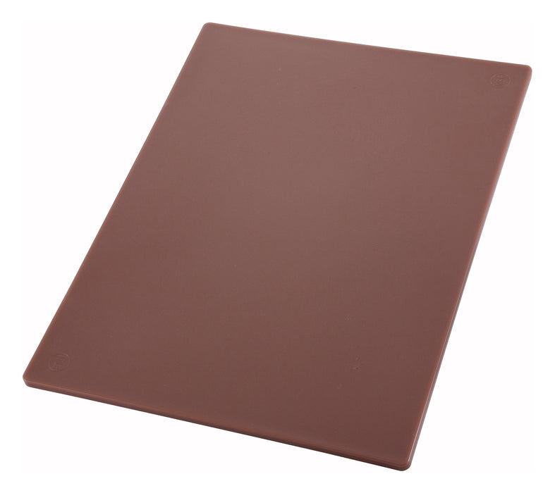 Cutting Board, 12" x 18" x 1/2", Brown (6 Each)-cityfoodequipment.com