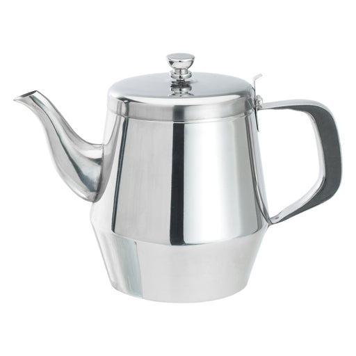32oz Teapot, Gooseneck, S/S (12 Each)-cityfoodequipment.com