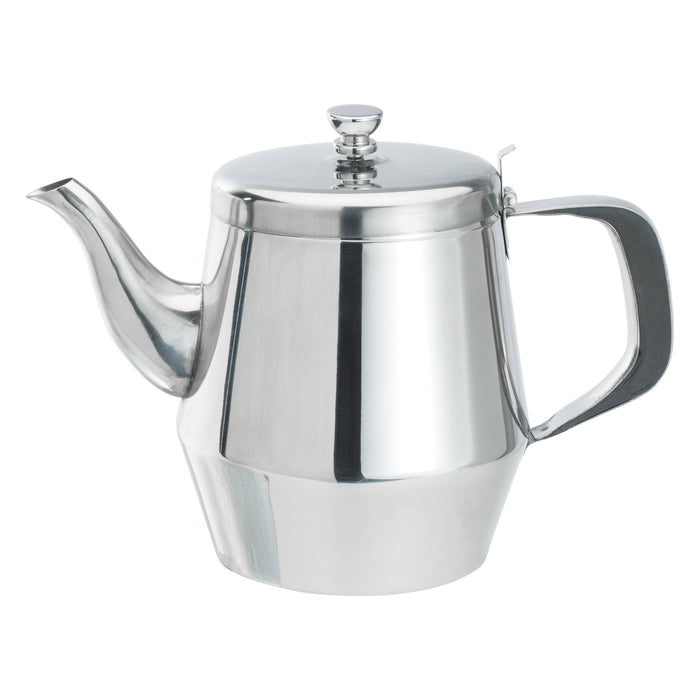 32oz Teapot, Gooseneck, S/S (12 Each)-cityfoodequipment.com