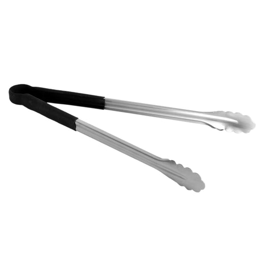 Thunder Group SLTG816K 16"L Stainless Utility Tongs, Black - 12, (each)-cityfoodequipment.com